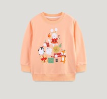 SC Kids Girl's Christmas Print Loose Sweatshirts GASD-8223