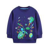 SC Kids Boy's Cartoon Luminous Printed Long Sleeve Sweatshirt GASD-8226