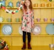 SC Kids Girl's Christmas Tree Print Long Sleeve Dress GASD-1544