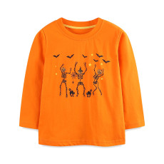 SC Kids Print Long Sleeve Casusal T Shirt GASD-5387