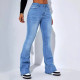 SC High Waist Straight Micro Flare Jeans GSMJ-S6968
