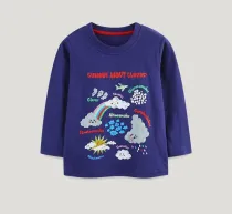 SC Kids Boy's Cartoon CloudsPrint T Shirt GASD-5383