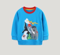 SC Kids Boy's Ribbed Patchwork Print Sweatshirt GASD-8225