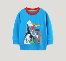 SC Kids Boy's Ribbed Patchwork Print Sweatshirt GASD-8225