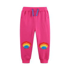 SC Kids Girl's Casual Embroidered Sport Pants GASD-3122