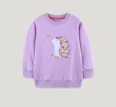 SC Kid Gril's Cartoon Embroidery Long Sleeve Sweatshirt GASD-8230