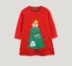 SC Kids Gril's Christmas Tree Embroidered Princess Dress GASD-1546