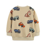 SC Kids Boy's Fashion Car Print Long Sleeve Sweatshirt GASD-8253