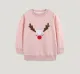 SC Kids Girl's Christmas Embroidered Knit Sweatshirt Pullover GASD-8249