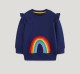 SC Kids Girl's Rainbow Embroidery Long Sleeve Sweatshirt GASD-8277