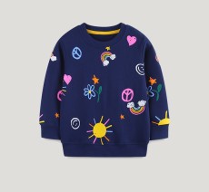 SC Kids Girl's Long Sleeve Print Sweatshirt GASD-8278