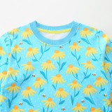 SC Kids Girl's Long Sleeve Floral Printed Tops GASD-8231