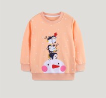 SC Kids Girl's Christmas Embroidered Long Sleeve Purllover GASD-8235