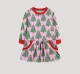 SC Kids Girl's Christmas Tree Print Long Sleeve Dress GASD-1547