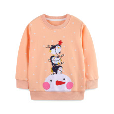 SC Kids Girl's Christmas Embroidered Long Sleeve Purllover GASD-8235
