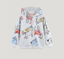 SC Kids Fashion Long Sleeve Zipper Hooded Coat GASD-6009