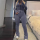 SC Solid Color Zipper Hoodie Pants 2 Piece Set LSD-2236