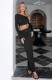 SC Solid Color Slash Shoulder Drawstring Skirt Suit GXYF-0420