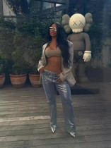 SC Vintage Straight Leg Loose Jeans YMEF-52025