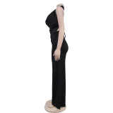 SC Sleeveless Backless Tops And Pants 2 Piece Set BY-7085