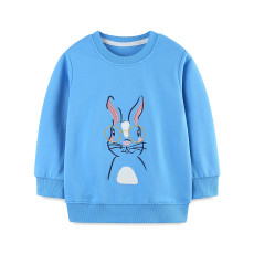 SC Kids Cute Rabbit Embroidered Sweatshirt GASD-8271