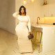 SC Long Sleeve Solid Color Slim Maxi Dress GFDY-1311