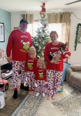 SC Christmas Print Family Home Parent-child Pyjamas Set GSGS-0683
