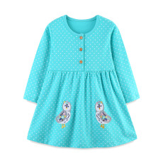 SC Kids Girls Animal Embroidered Princess Dress GASD-1557
