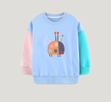 SC Kids Girls Color Block Embroidery Pullover GASD-8266