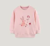 SC Kids Girls Rabbit Embroidered O Neck Sweatshirt GASD-8234