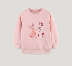 SC Kids Girls Rabbit Embroidered O Neck Sweatshirt GASD-8234