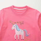 SC Kids Girls Cartoon Unicorn Pattern Sweatshirt GASD-8265