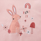 SC Kids Girls Rabbit Embroidered O Neck Sweatshirt GASD-8234