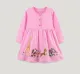 SC Kids Girls Embroidered Polka Dot Dress GASD-1555