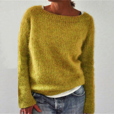 SC Long Sleeve Solid Color Knits Sweater GBLH-2536#