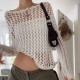 SC O Neck Loose Hollow Out Knits Top GBLH-9818#