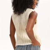 SC Solid Color Sleeveless Sweater Vest LM-8384