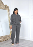 SCLong Sleeve Sweatshirt Hooded Two Piece Pants Set MK-3208