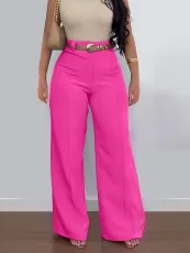 SC Casual Solid Color Pants(Without Belt) SH-S391258