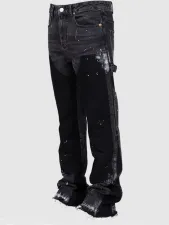 SC Men's Appliqued Denim Stacked Flare Jean GDMY-MGD661