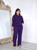 SCLong Sleeve Sweatshirt Hooded Two Piece Pants Set MK-3208