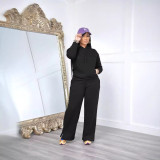 SCLong Sleeve Sweatshirt Hooded Two Piece Pants Set MK-3208