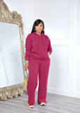 SCLong Sleeve Sweatshirt Hooded Two Piece Pants Set MK-3208