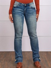 SC Fashion Embroidered Slim Straight Jeans GDMY-3006