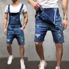 SC Men's Holes Washed Denim Back Shorts GDMY-919