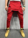 SC Men's Solid Color Slim Denim Pencil Back Pant GDMY-1928