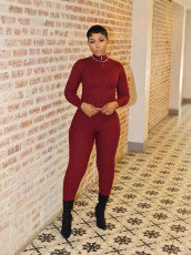 SC Long Sleeve Knits Slim Two Piece Pants Set TK-TK6341