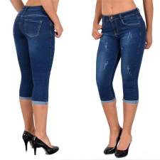 SC Plus Size Denim Pencil Seven-point Jeans GDMY-KV0196