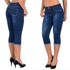 SC Plus Size Denim Pencil Seven-point Jeans GDMY-KV0196
