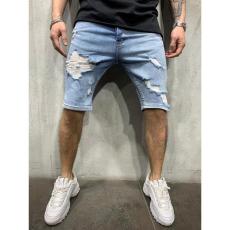 SC Men's Plus Size Ripped Denim Skinny Midi Pants GDMY-1966